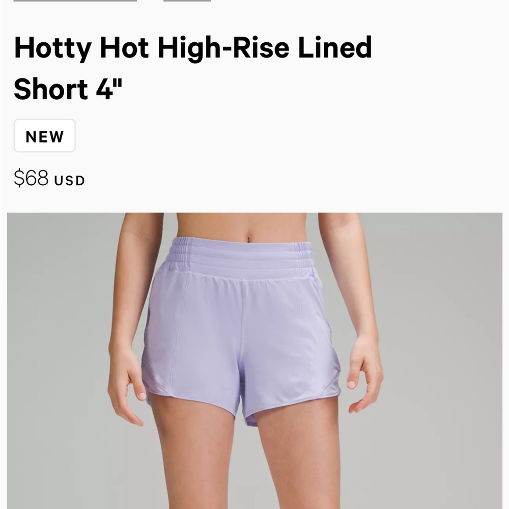 super cute hotty hot shorts from lululemon!